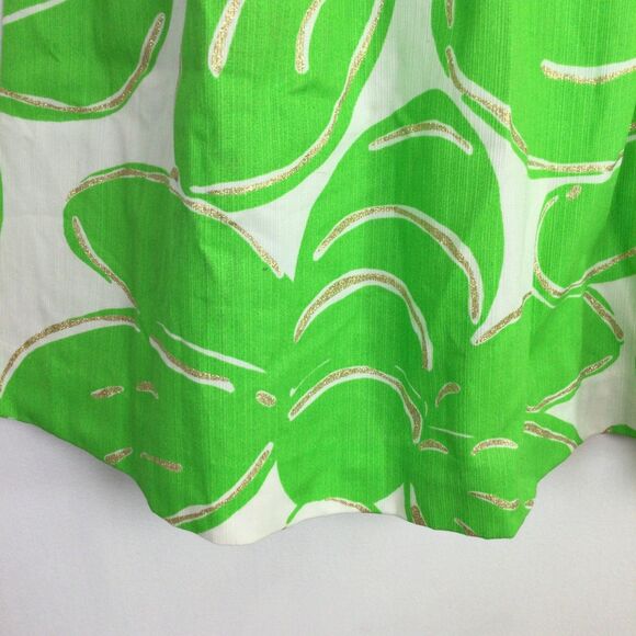 Lilly Pulitzer Womens Dress Lottie Stinger Strapless Mini Green White Size 4 - Picture 4 of 16